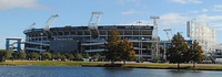 Due to the COVID-19 pandemic, the majority of the event was held at Daily's Place (top) with portions of the main event occurring within the adjacent TIAA Bank Field stadium (bottom) in Jacksonville, Florida. This would be All Elite Wrestling's final pay-per-view event held at either of these locations as the company resumed live touring in July.