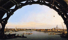 London Seen Through an Arch of Westminster Bridge, 1747