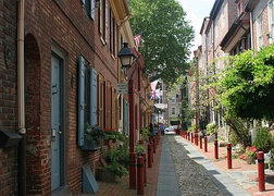 Elfreth's Alley, first developed in 1703, is the nation's oldest residential street.[99]