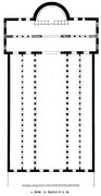 San Pablo Extramuros. Planta basilical.