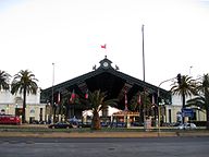 Estación Central de Santiago, principal terminal ferroviario del país.