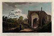 Gateway to a caravan serai at Rajmhal by William Hodges