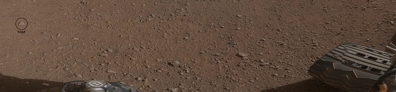  Panorama of rocks near the Curiosity rover - near Bradbury Landing (August 9, 2012).