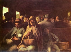 El vagón de tercera clase, 1864.