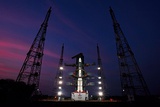 GSLV F11 vehicle at Second Launch Pad.