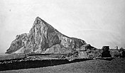 View of the east side of Gibraltar from Fort Santa Bárbara