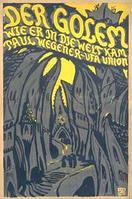 El Golem: cómo vino al mundo (Der Golem, wie er in die Welt kam, 1915), afiche de la película de Paul Wegener, Alemania, 1920.