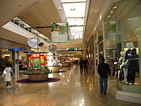 Different areas of the mall interior in 2008 (top) and 2018