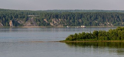 Angara River in Yeniseysky District