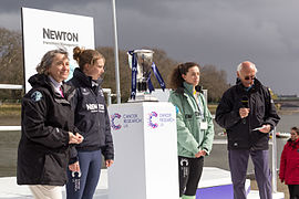 Women's Reserve race coin toss