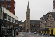 The southern end of City Road (junction with Newport Road)