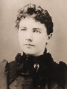 A sepia portrait of Wilder from circa 1885