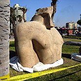 The colossal statue of Psamtik I, discovered at Heliopolis in 2017