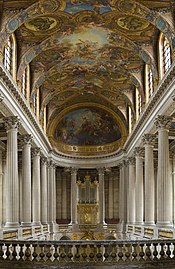 Baroque Corinthian columns in the Chapel of the Palace of Versailles, 1696–1710[21]