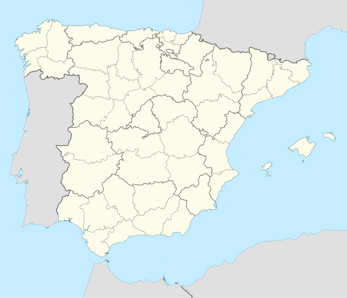 2012–13 OK Liga is located in Spain