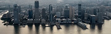 View of Exchange Place from One World Trade Center, 2023