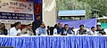 The Union Home Minister, Shri Rajnath Singh addressing the Sainik Sammelan, during his visit to the CRPF Camp, in Anantnag district. Dr Nirmal Singh and S P Vaid, DGP, J&K Police are also present.