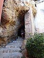 La calle-cueva en Roquebrune