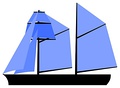 Topsail schooner: two schooner-rigged masts with one or more square-rigged topsails