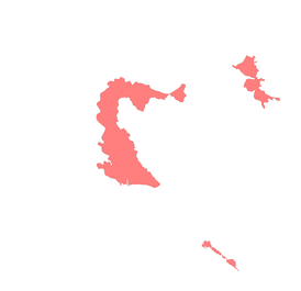 class=notpageimage| Map of the involved airbases. The JNA definitively left Pula on December 15, 1991, just a few days before the Vrsar Bombing, while Željava air base near Bihać was evacuated and destroyed by the Serbs in 1992. Serb-held territories are marked in red.