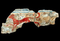 Kara-Khanid decorative band with animals, Afrasiab, Samarkand, circa 1200 CE.