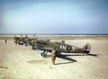 Mark VC Spitfires of No. 417 Squadron RCAF at Goubrine Airfield, Tunisia, May 1943.