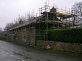 Bustards Farmhouse undergoing repairs.