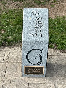 Jay Delsing hole in one plaque Greystone Golf Club Ontario