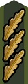 Collar patch m/58 (gold) on uniform m/58-m/59 and field uniform M90 (–2002)