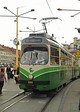 Graz tram at Jakominiplatz.