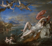 El rapto de Europa Óleo sobre lienzo, 185 x 205 cm, Museo Isabella Stewart Gardner (Boston).