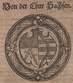 Coat of Arms of Electoral Saxony. In: Theatrum Saxonicum (Volume 1). 1608