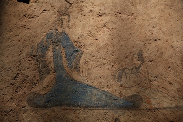 Queen Mother of the West from a wall-painting in a Han dynasty tomb