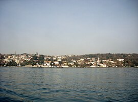 Emirgan seen from the Bosphorus.