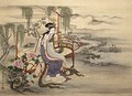 Painting of Hosoda Eishi titled "The Chinese beauty Yang Guifei". Edo period, about AD 1800–20.