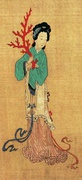 Una señora de la pintura Bellezas en la Historia, dinastía Ming (1368-1644).