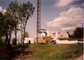 Transmitter facility for WOUB-FM-TV, Athens, Ohio. Photo taken in 1993.