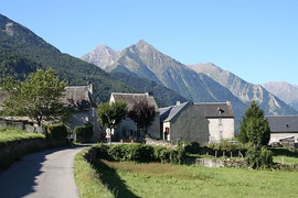 The village, with Col d'Azet in the background