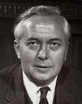 A photograph of Harold Wilson