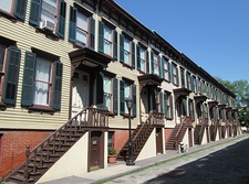 3-19 Sylvan Terrace (south side) looking east from Jumel Terrace