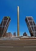 Gate of Europe, Madrid, Spain