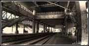 The side platforms at the station.