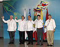 President Felipe Calderón and President Juan Manuel Santos in Mérida, Mexico; 2011.