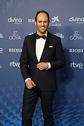 Cast members Ménochet, Foïs, Zahera, Anido, and Colomb attending the 2023 Goya Awards