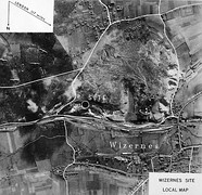 Photo map of the area around the site before the bombing campaign