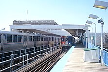 Harlem/Lake Green Line entrance in Forest Park/Oak Park (2015)