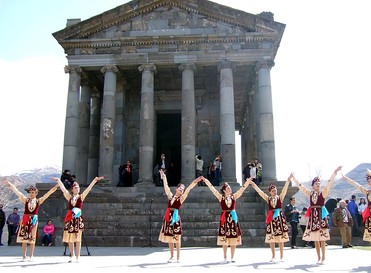 Ritual dance – Armenian folk dancers celebrate a neo-pagan new year.