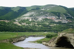 The Zelenchuk River near the aul of Zeyuko in Khabezsky District