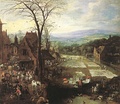 Flemish Market and Washing Place by Joos de Momper, first half 17th century