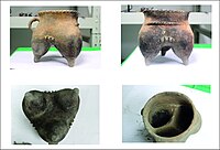 Siwa culture. Use-wear alteration marks of Zhanqi li vessels.